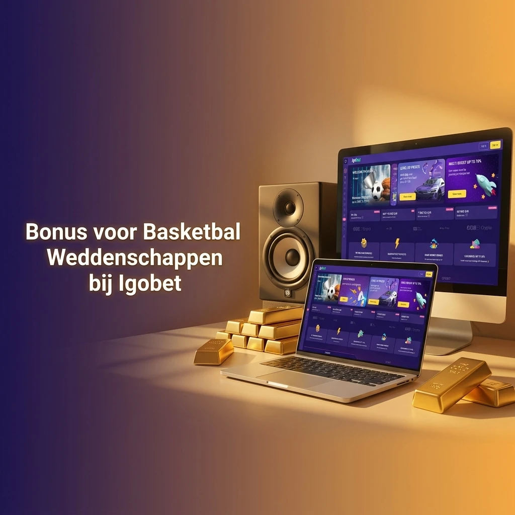 Welkomstbonus voor basketbalweddenschappen bij Igobet: percentage van eerste storting met inzetvereisten.