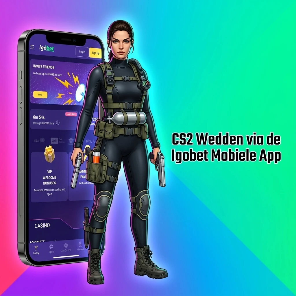 CS2 wedden via de Igobet mobiele app op Android en iOS met live markten en bonussen