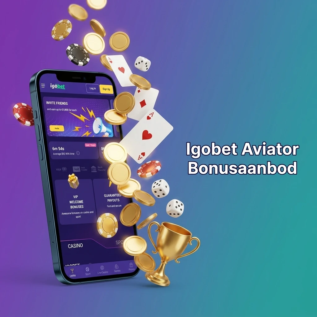 Igobet Aviator welkomstbonus tot €10.000 en 800 freespins voor nieuwe spelers
