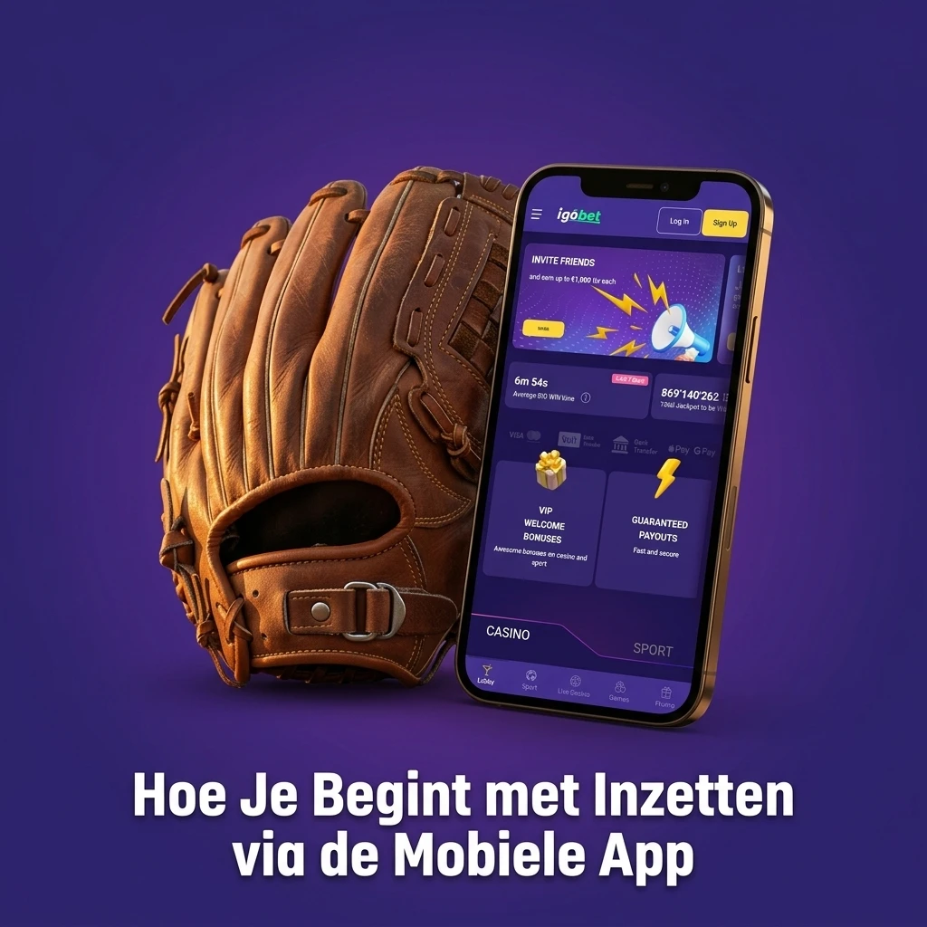 Stap-voor-stap handleiding voor inzetten via de Igobet mobiele app op smartphone