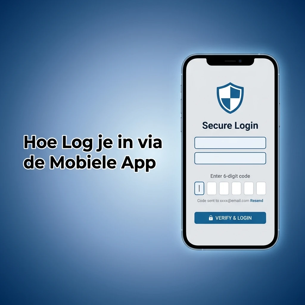 Igobet mobiele app inlogscherm op iPhone met e-mailadres en wachtwoordvelden zichtbaar