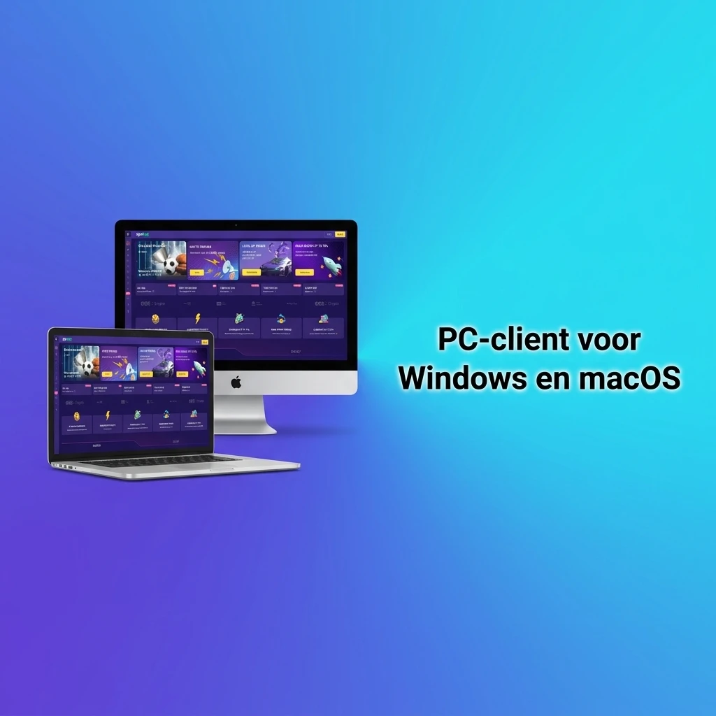 Igobet website geopend in een browser op Windows en macOS zonder aparte desktop-applicatie te installeren