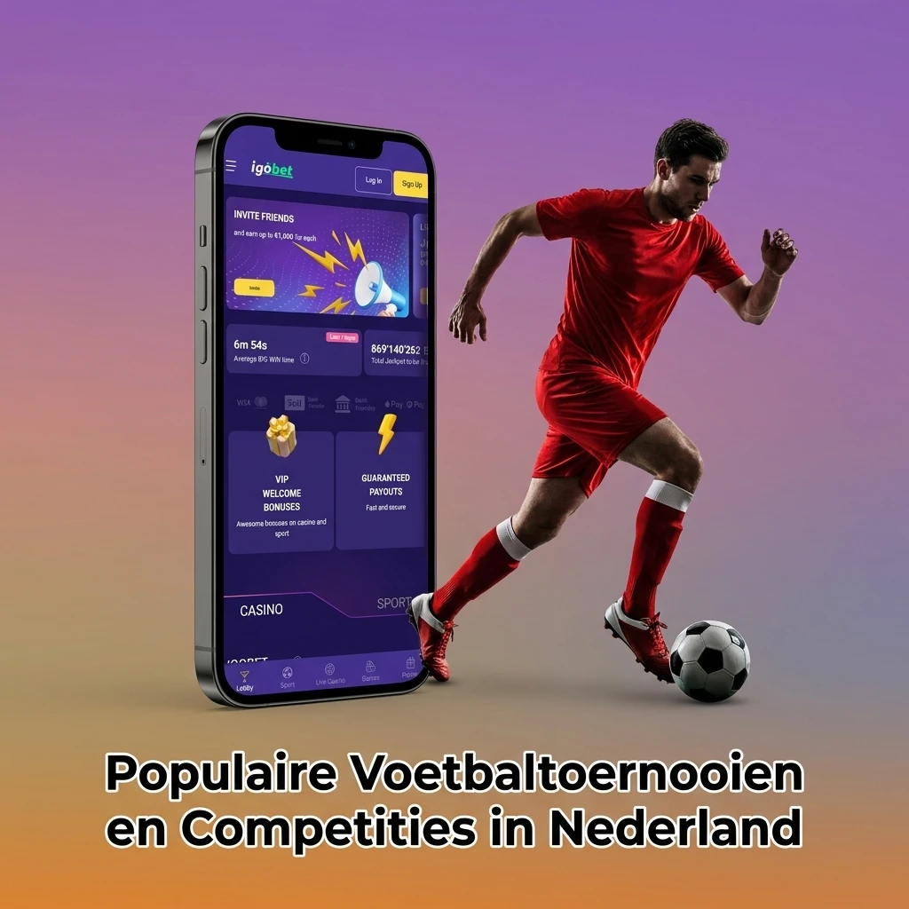 Populaire voetbaltoernooien en competities in Nederland: Eredivisie, Champions League en meer bij Igobet.