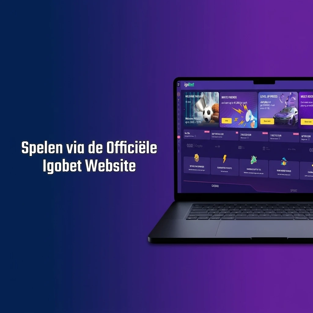 Igobet officiële website met sportsbetting, live casino en slots toegankelijk via elke moderne browser
