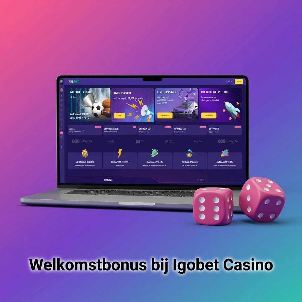 Igobet Casino welkomstbonus tot €10.000 plus 800 freespins voor nieuwe Nederlandse spelers