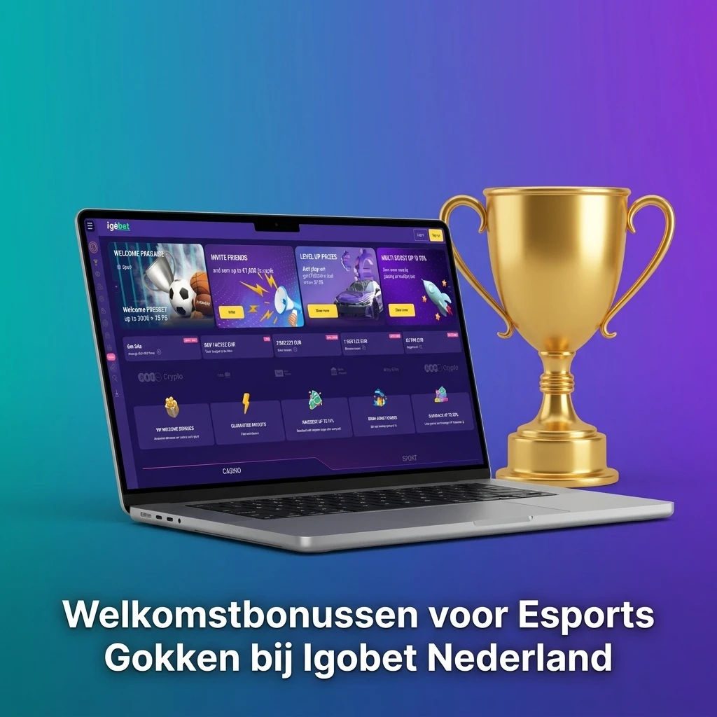 Igobet Nederland welkomstbonus tot €10.000 en 800 gratis spins voor esports gokken