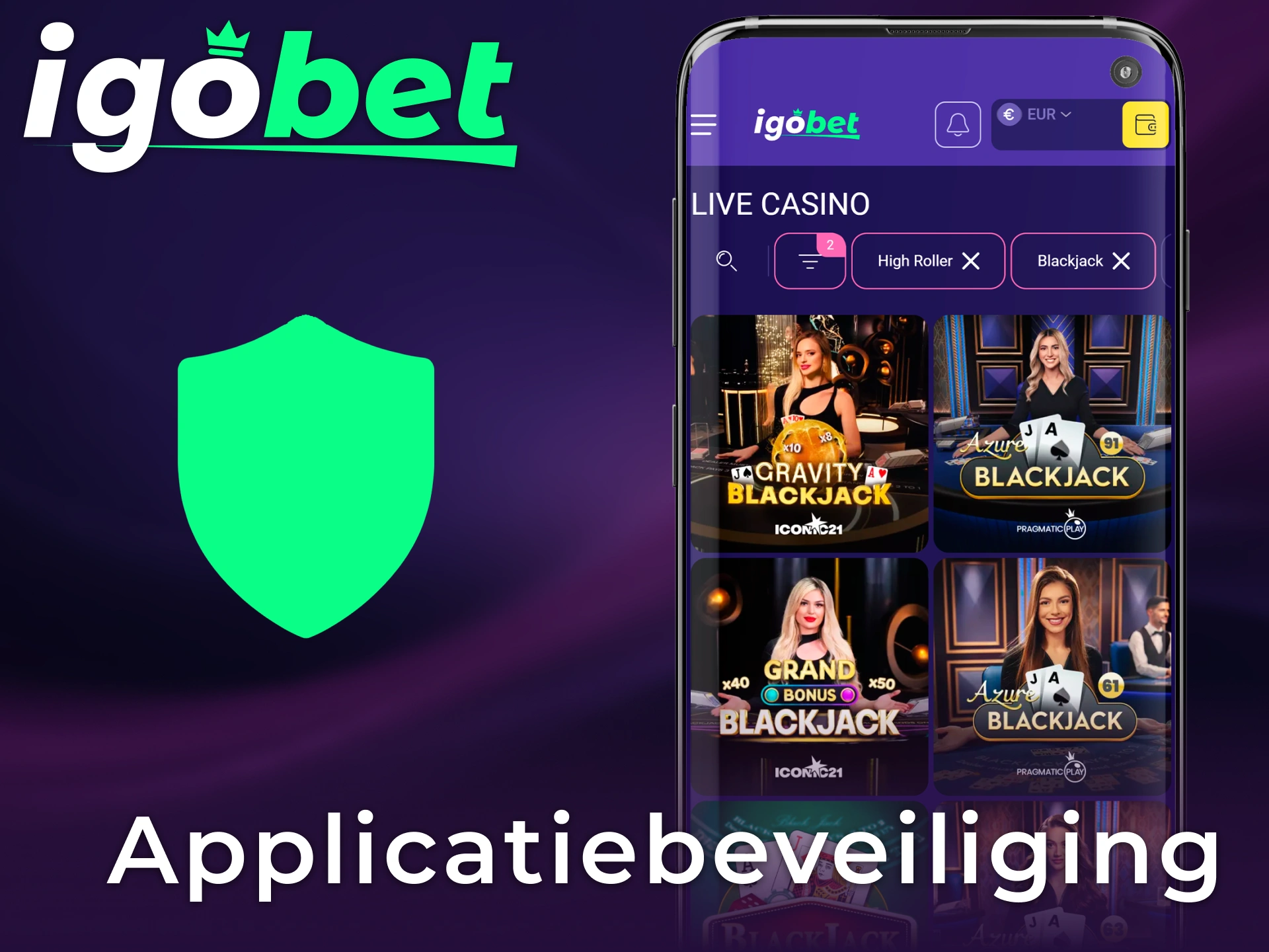Vertrouw op de geavanceerde beveiligingsprotocollen van de officiële Igobet Android app.