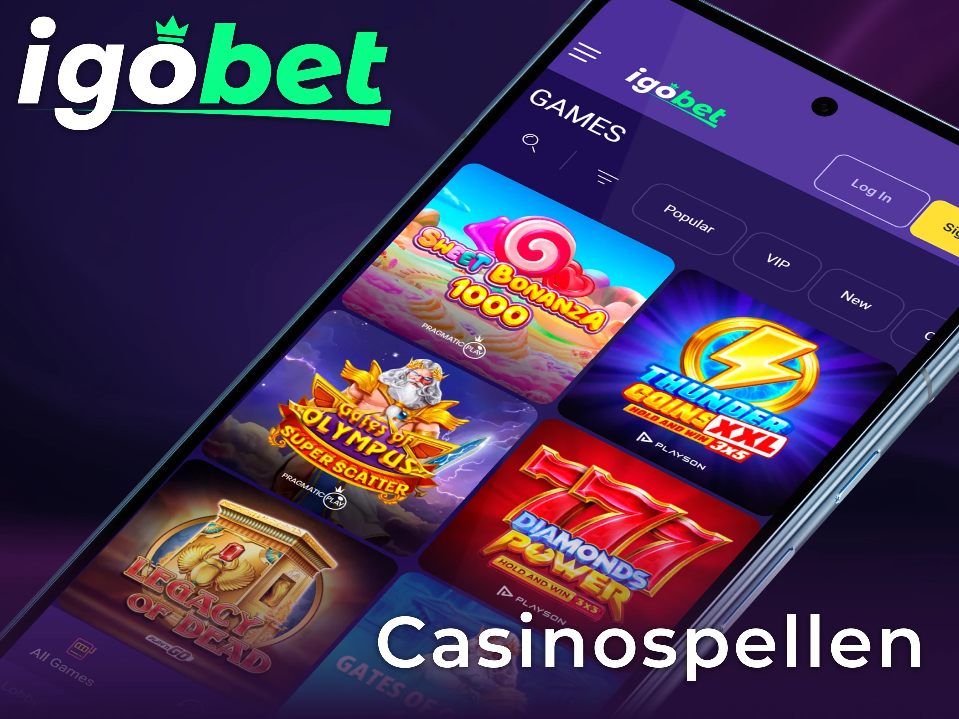 Speel de beste casinospellen en win grote prijzen in de Igobet Android app.