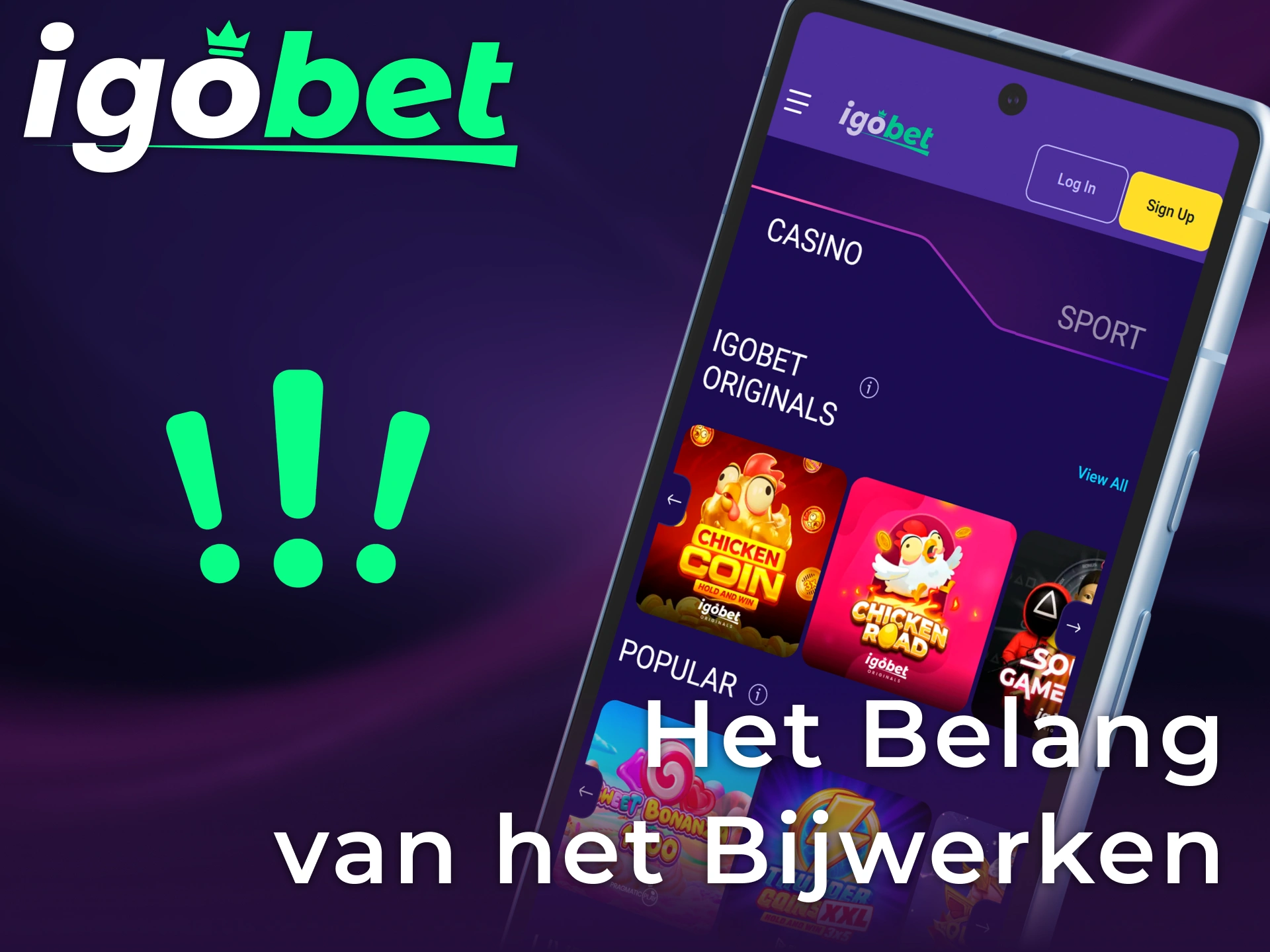 Ontdek het belang van updates voor een veilige ervaring in de Igobet Android app.