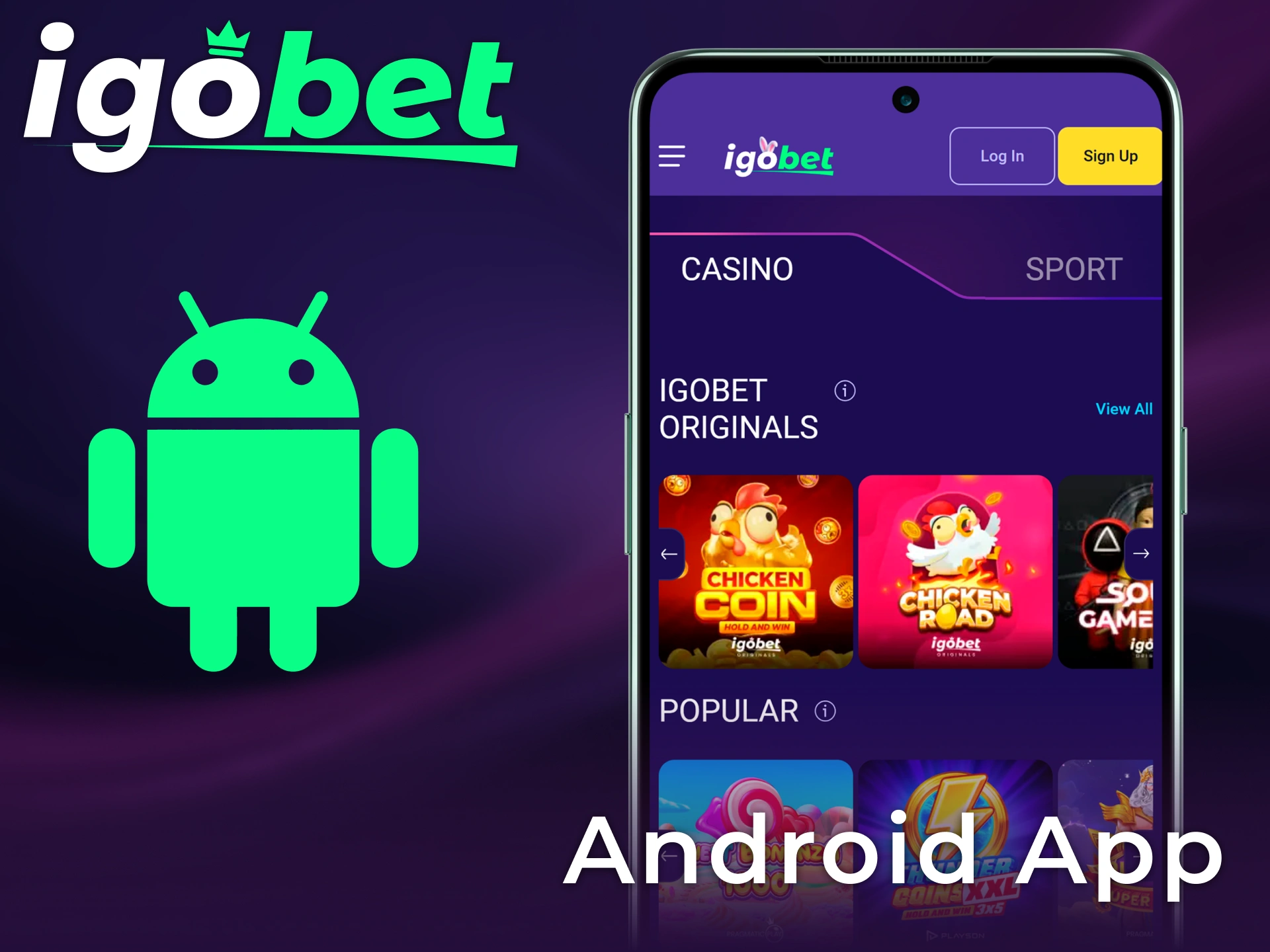 Download de Igobet Android App om overal in Nederland live te wedden.