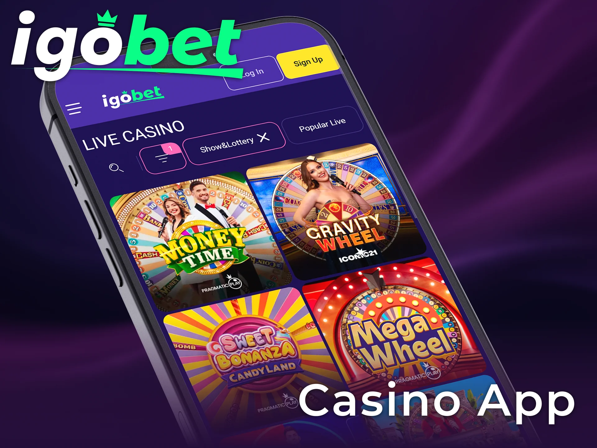Speel de beste gokspellen in de Igobet Casino App en win fantastische prijzen.