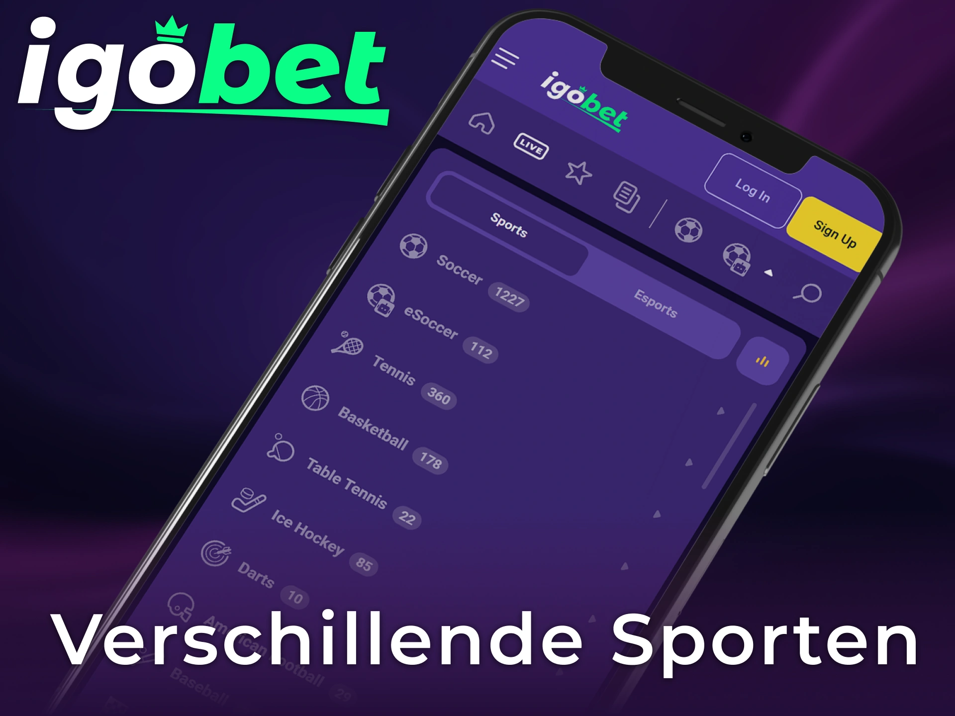Ontdek de Verschillende Sporten in de Igobet Betting App en zet in op je favoriete teams.