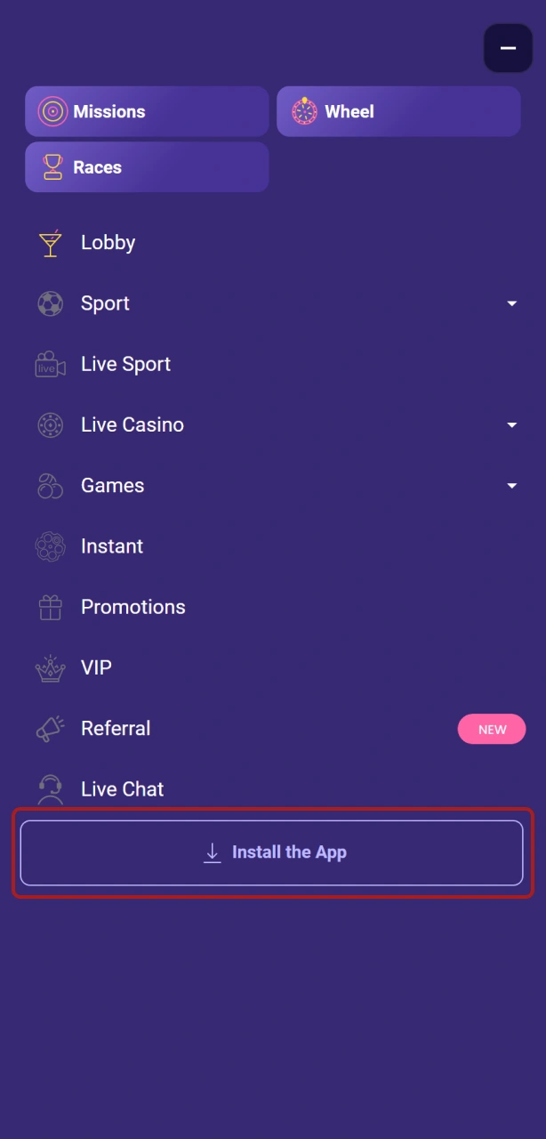 Download de officiële Igobet inloggen app en installeer deze op je apparaat.