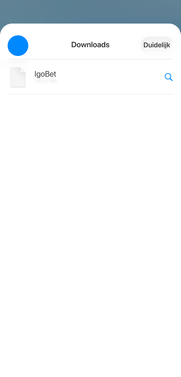 Installeer de Igobet iOS app op je toestel en begin met wedden.