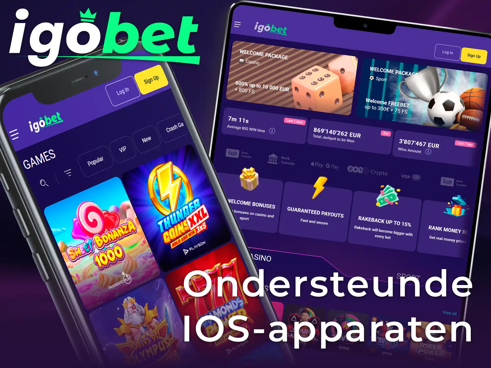 Bekijk de lijst met ondersteunde iOS-apparaten om de Igobet PWA te gebruiken.