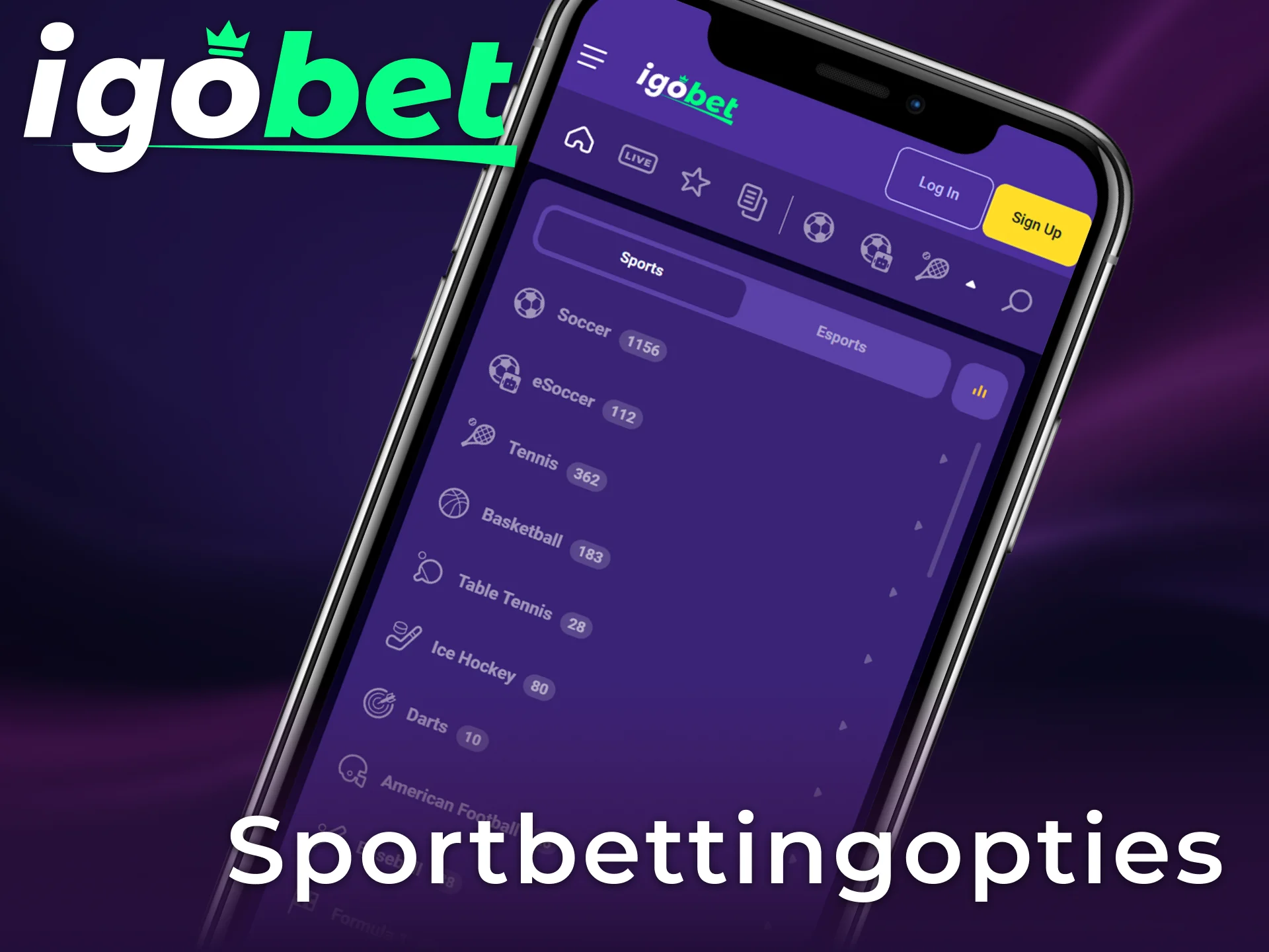 Ontdek de uitgebreide sportbettingopties die beschikbaar zijn in de Igobet PWA.