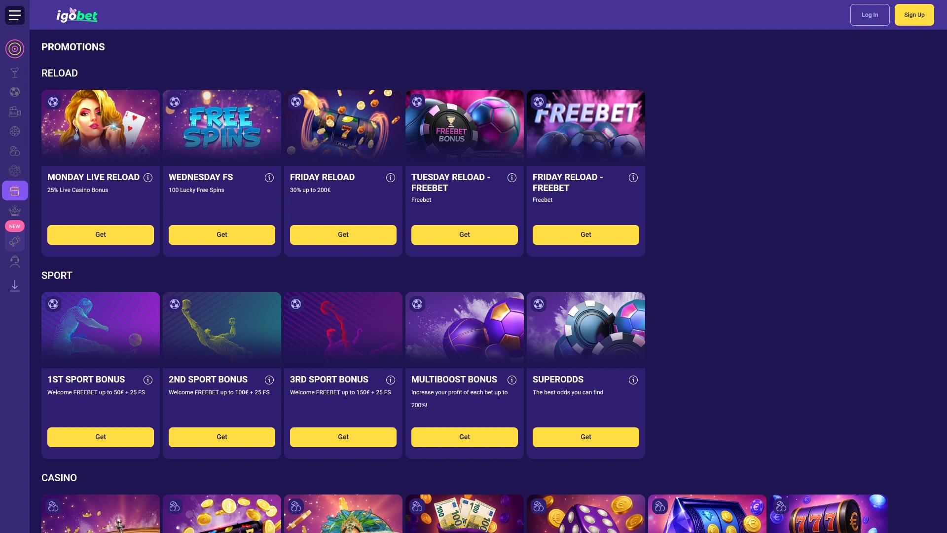 Claim een aantrekkelijke IgoBet bonus en verhoog direct je winkansen.