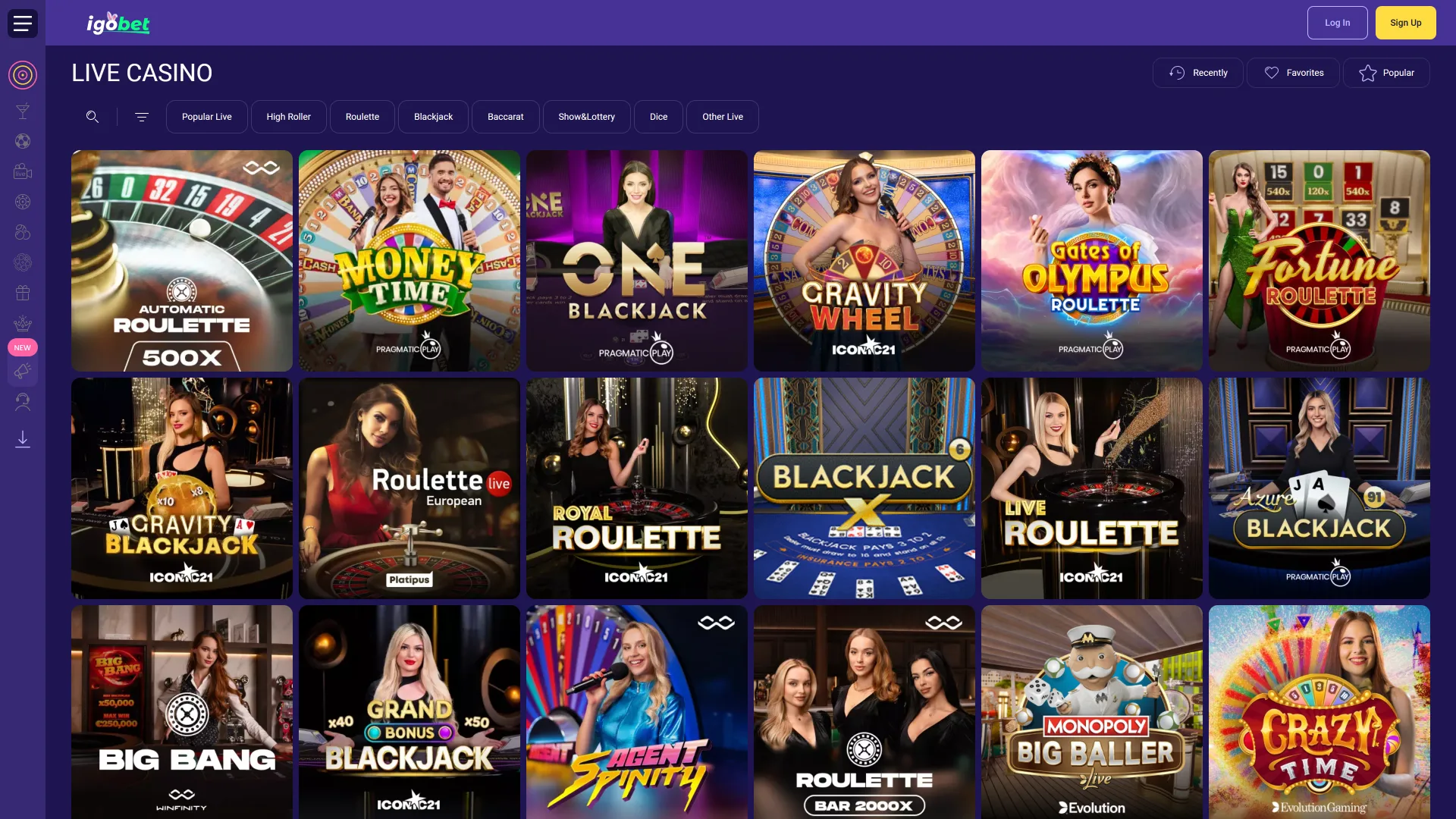 Speel de leukste spellen in het IgoBet casino voor een geweldige ervaring.