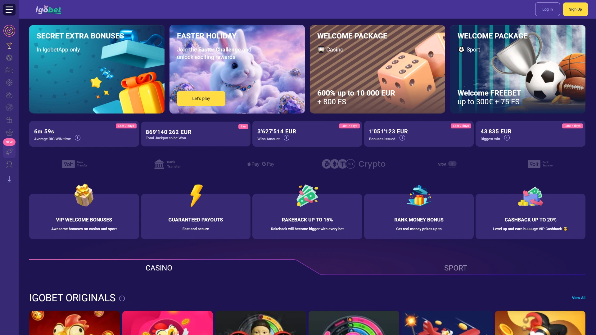 Open de IgoBet startpagina om de beste gokmogelijkheden in Nederland te ontdekken.