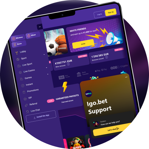 Geniet van de Nederlandstalige interface bij IgoBet voor een optimale gokervaring.