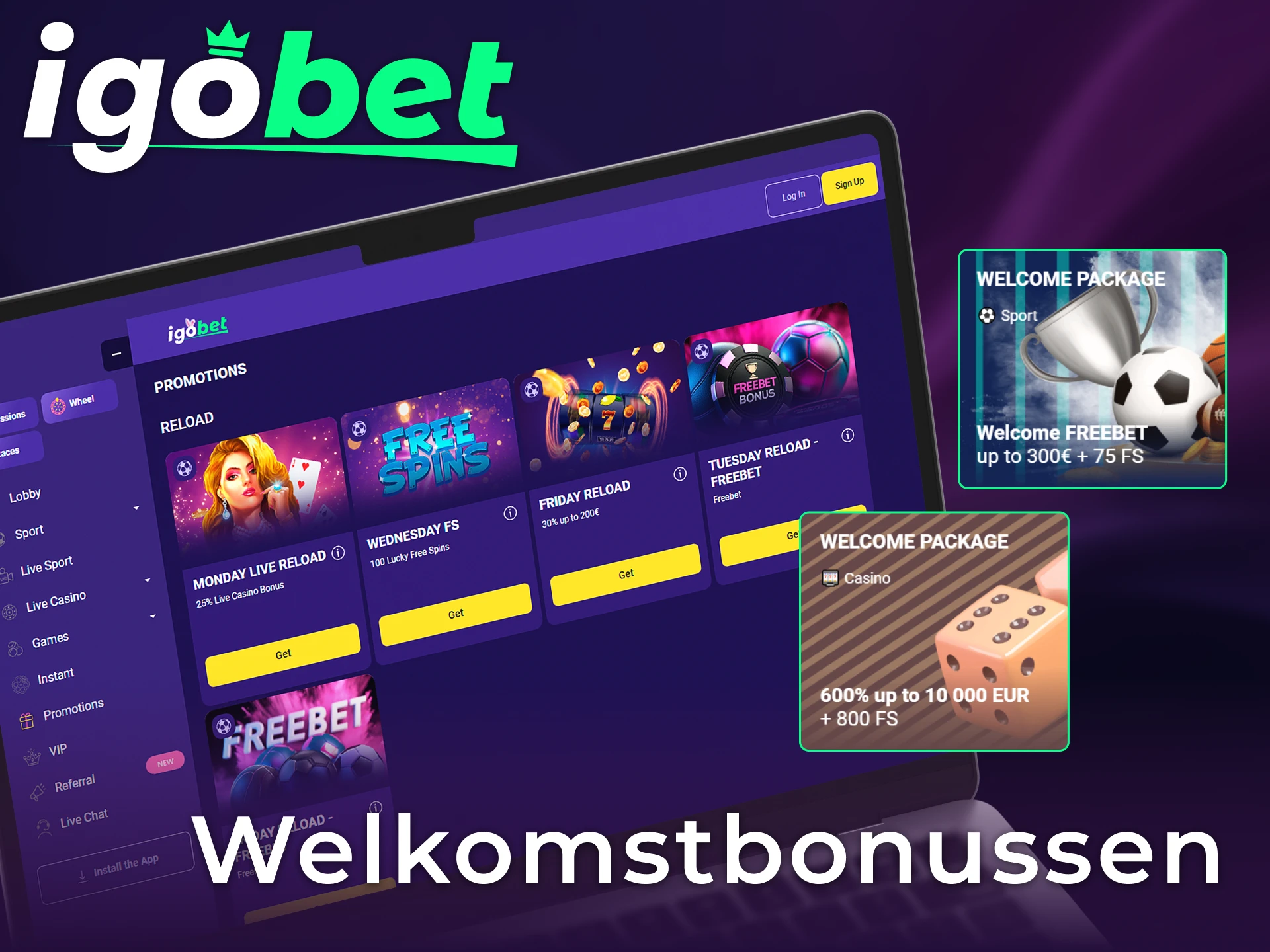 Profiteer van gulle welkomstbonussen voor spelers uit Nederland bij het platform IgoBet.