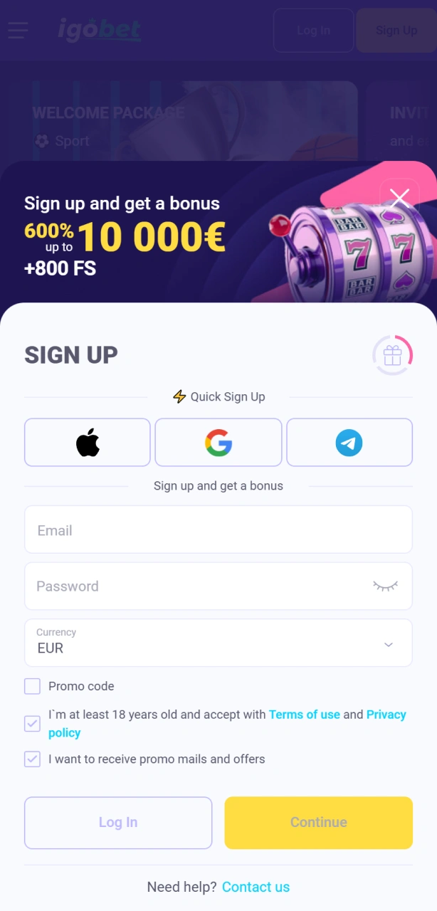 Maak een account aan voor esports bij IgoBet om direct toegang te krijgen tot alle digitale markten.